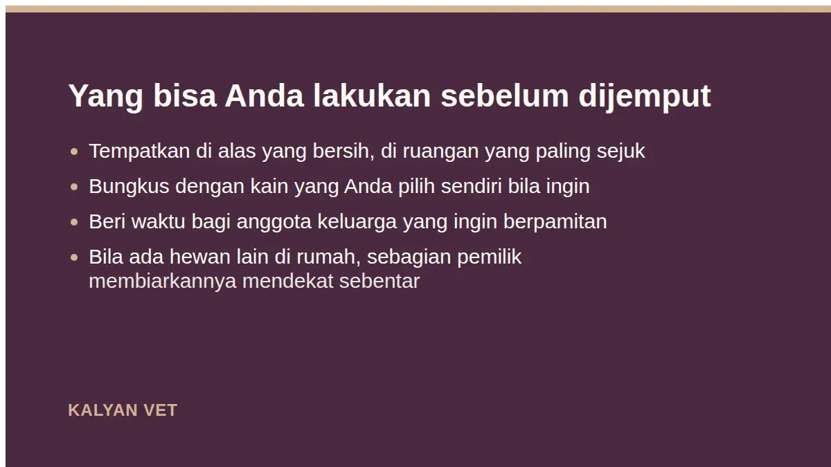 Yang bisa Anda lakukan sebelum dijemput pada Kremasi hewan di Jakarta: pilihannya apa saja, dan apa yang Anda terima