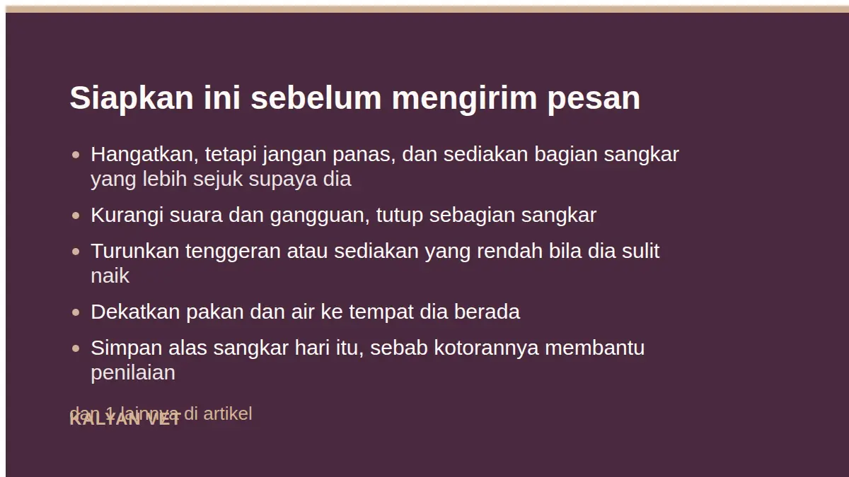 Siapkan ini sebelum mengirim pesan pada Burung tidak bunyi, lemas, atau ngantuk: membaca tanda sakit pada burung