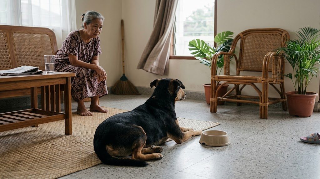 Anjing lemas dan tidak mau bangun: dua pertanyaan yang memisahkannya
