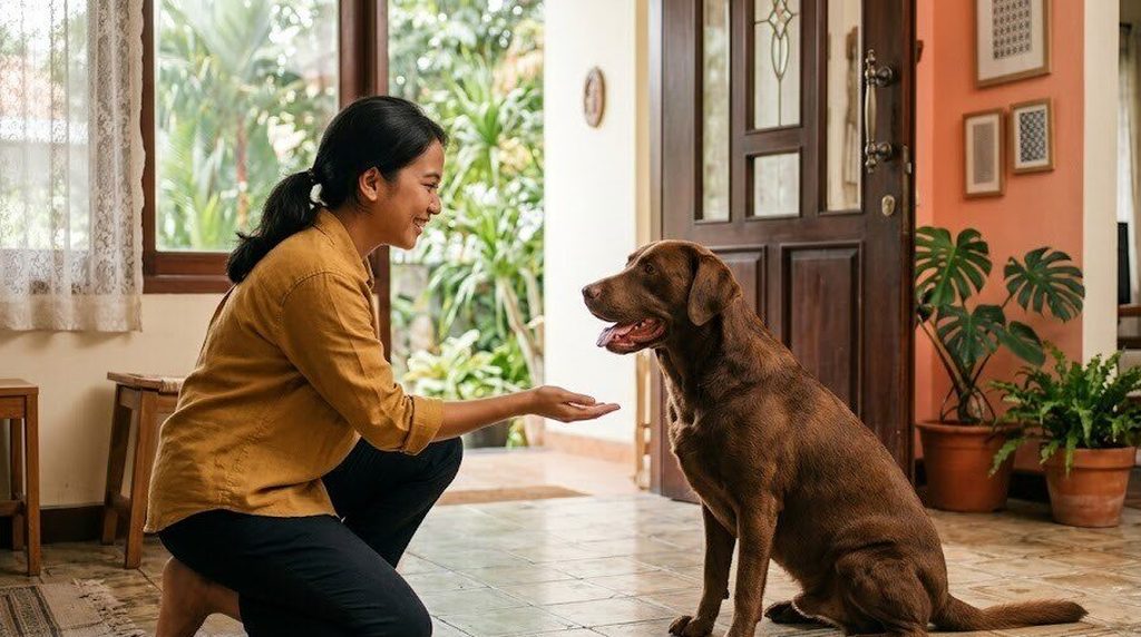 Anjing melompat ke tamu: sebabnya dan cara melatihnya