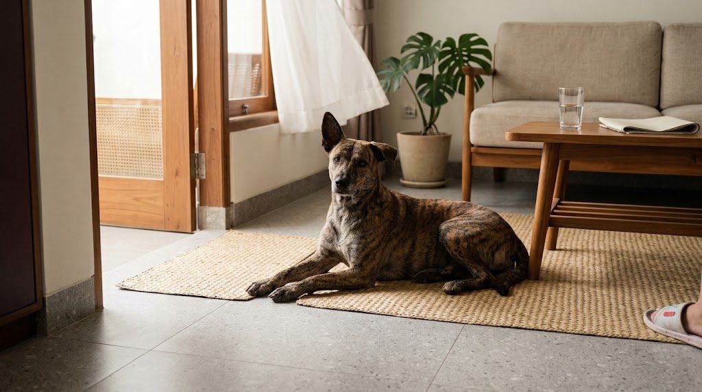 Anjing menjilati kakinya terus-menerus: satu kaki atau semua kaki
