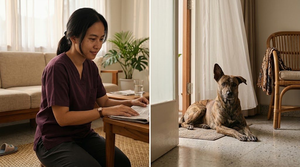 Anjing tua bingung dan gelisah pada malam hari, dan apa yang sebenarnya terjadi