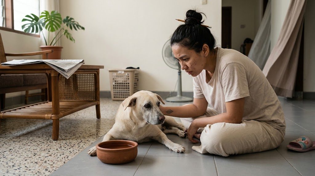 Anjing tua mulai pipis sembarangan, dan apa yang perlu dipisahkan lebih dulu