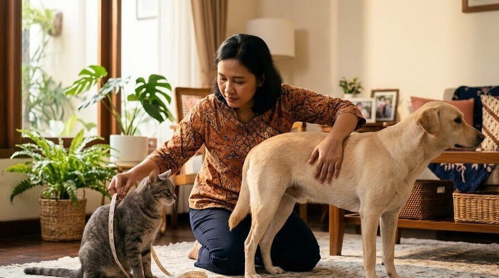 Body condition score anjing dan kucing: cara cek berat ideal di rumah