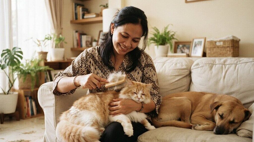 Bulu rontok berlebihan pada kucing dan anjing: penyebab dan tandanya