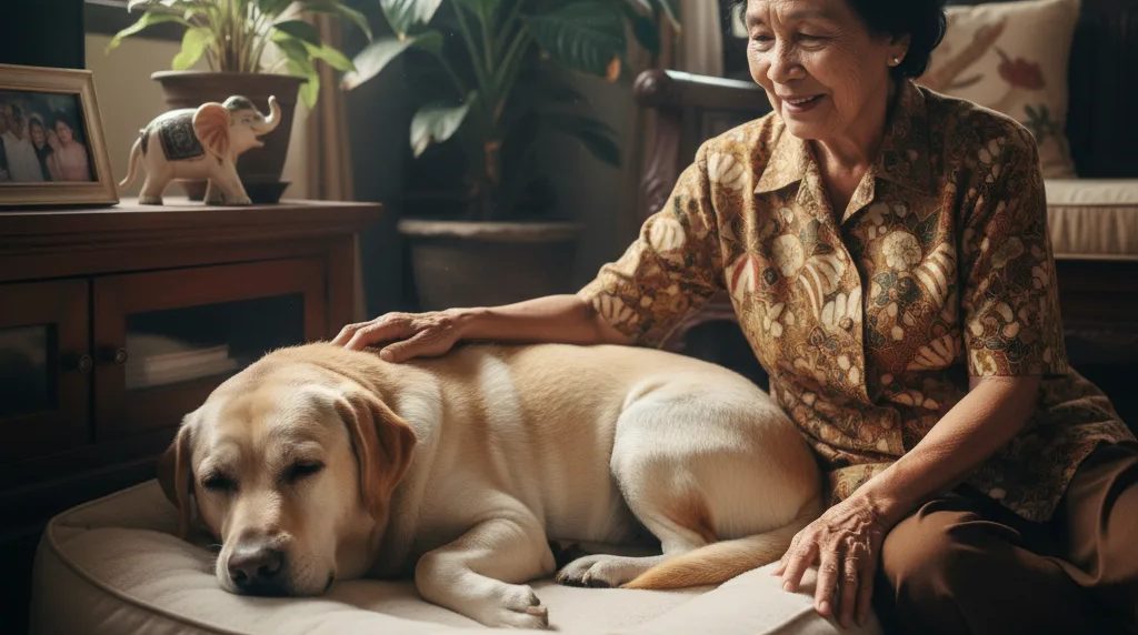 Cara merawat anjing tua: pakan, kenyamanan, dan pemeriksaan