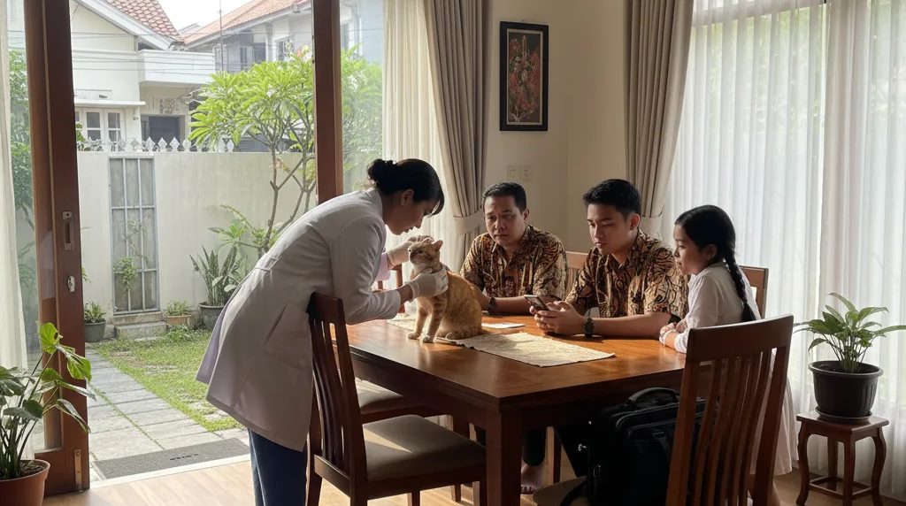 Dokter hewan Jagakarsa dan Pasar Minggu: kunjungan ke rumah