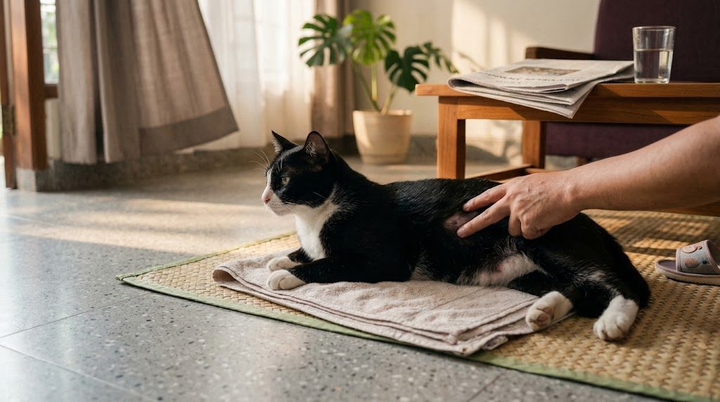 Grooming kucing bulu panjang Persia dan Anggora: gimbal dan hairball