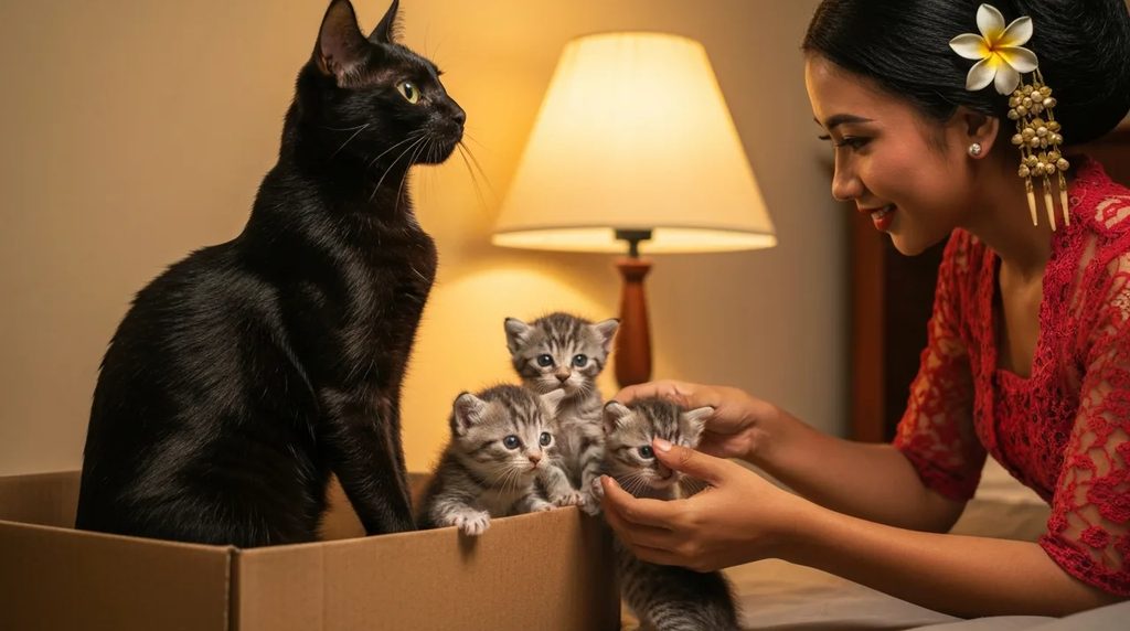 Kucing melahirkan tapi tidak mau menyusui anaknya, apa penyebabnya
