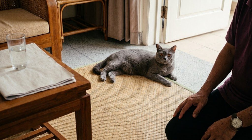 Kucing tersedak atau batuk, cara membedakannya