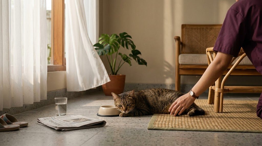 Kucing tua semakin kurus, dan apa yang perlu diperiksa
