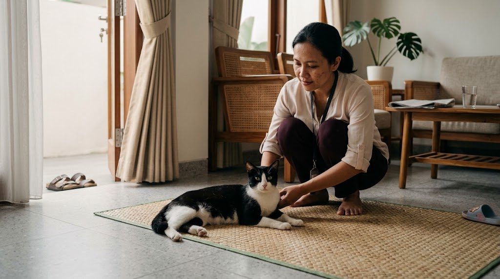 Kucing tua sering mengeong pada malam hari, dan apa yang dia coba sampaikan