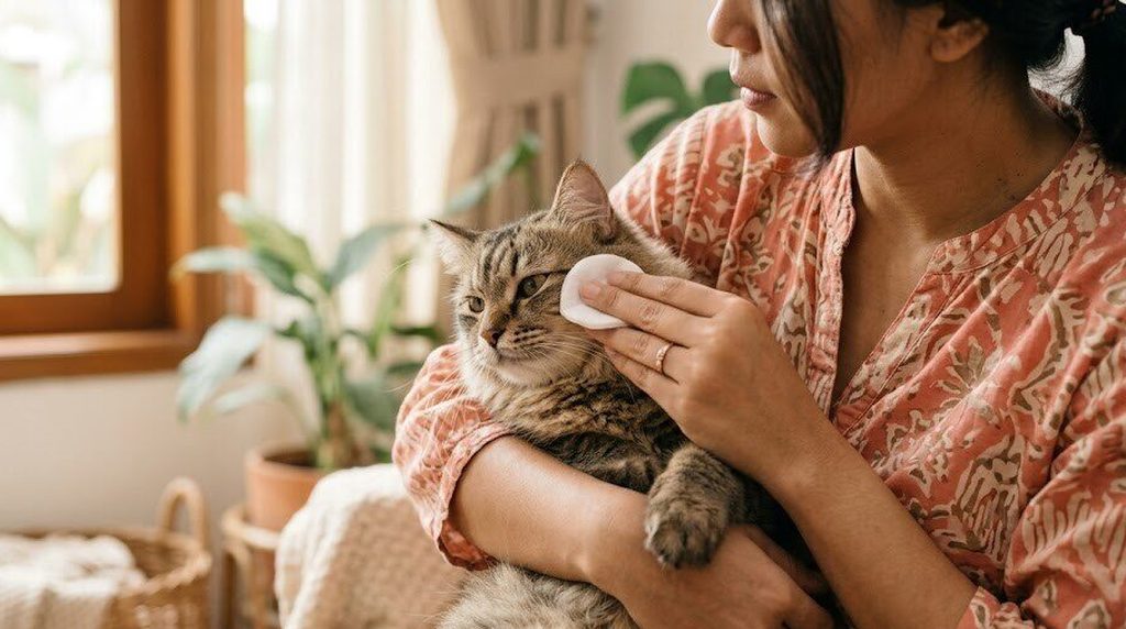 Mata berair pada kucing dan anjing: penyebab dan cara membersihkan