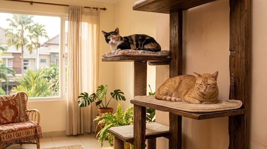 Rumah dengan beberapa kucing: meredakan ketegangan antar kucing