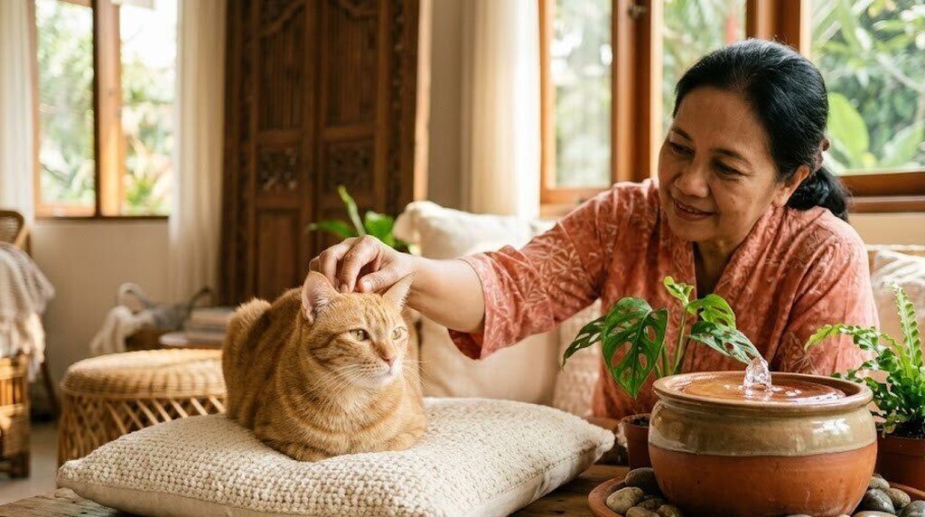 Nutrisi kucing senior: protein, pakan ramah ginjal, dan cukup minum