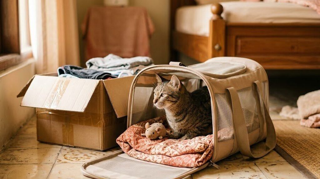 Pindah rumah bersama kucing dan anjing: persiapan sampai hari H