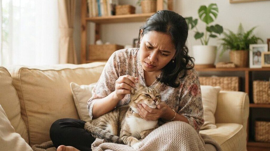 Scabies atau kudis pada kucing dan anjing: penyebab dan penanganan