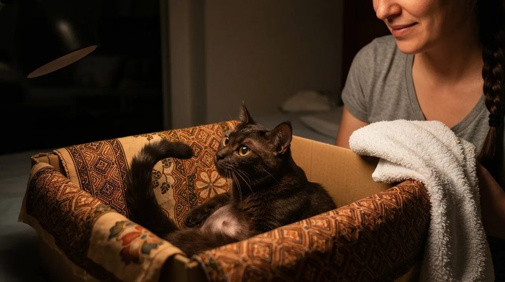 Tanda kucing mau melahirkan dan tanda bahaya saat persalinan