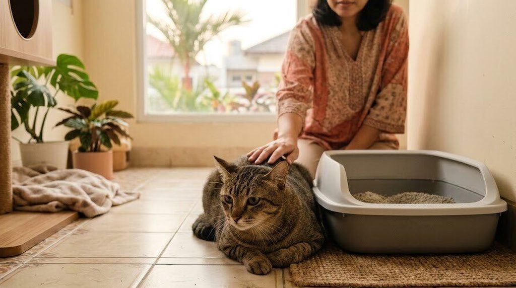 Kucing jantan tidak bisa pipis (FLUTD): tanda darurat dan penanganan